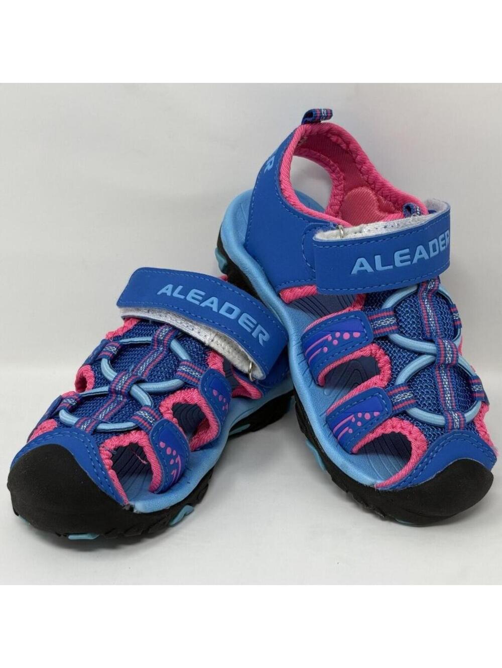 Aleader Sport Toddler Girls Blue & Pink Water Hiking Sandals Size 10